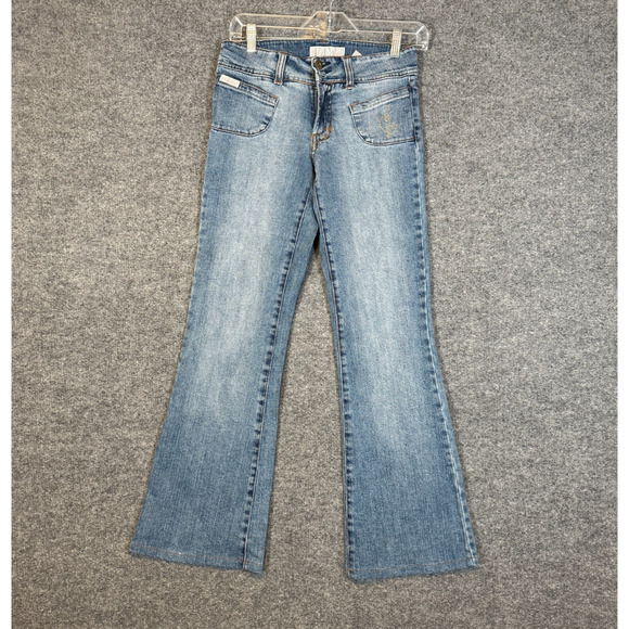 Baby Phat Jeans Womens 28x30 Vintage Flares Rhinestone Cat Y2K Denim Hip Hop - Picture 2 of 14